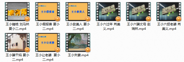 庐剧王小系列全集mp4视频打包下载